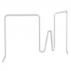 20 Crochets flexibles blancs de 31 � 55 mm